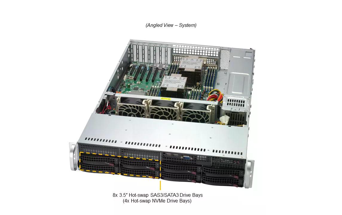 Supermicro Barebone Mainstream SuperServer SYS-621P-TRT Supermicro Barebone Mainstream SuperServer SYS-621P-TRT
