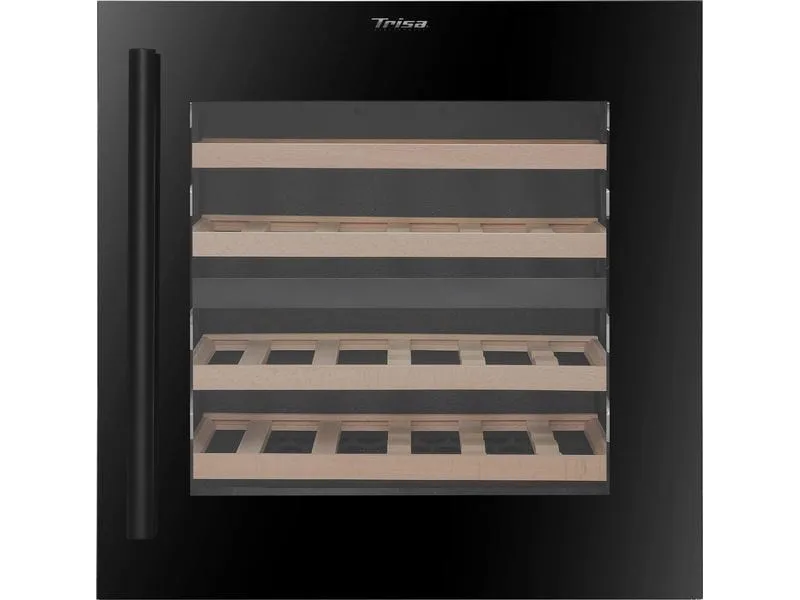 Trisa Einbauweinkühlschrank Dual Zone Schwarz, Rechts