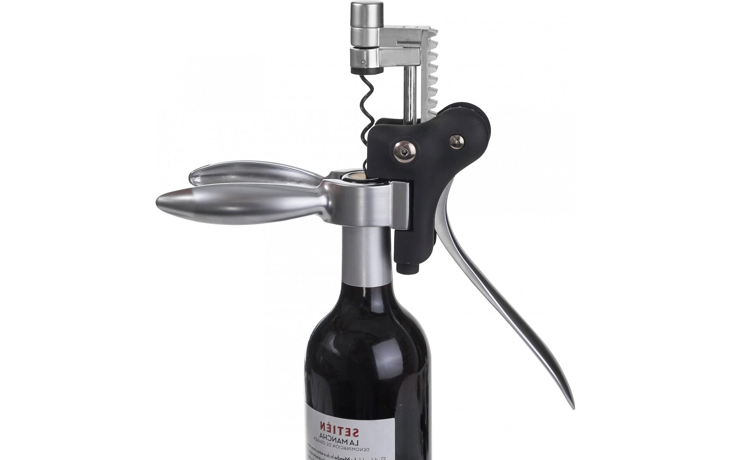 Ibili horizontale Hebelkorkenzieher Barware 18 cm Schwarz