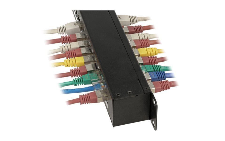 Delock Patchpanel 24 Port, Cat.6 STP 19-Rack Kupplung Delock Patchpanel 24 Port, Cat.6 STP 19-Rack Kupplung