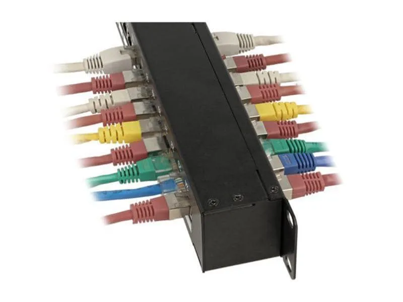Delock Patchpanel 24 Port, Cat.6 STP 19-Rack Kupplung Delock Patchpanel 24 Port, Cat.6 STP 19-Rack Kupplung