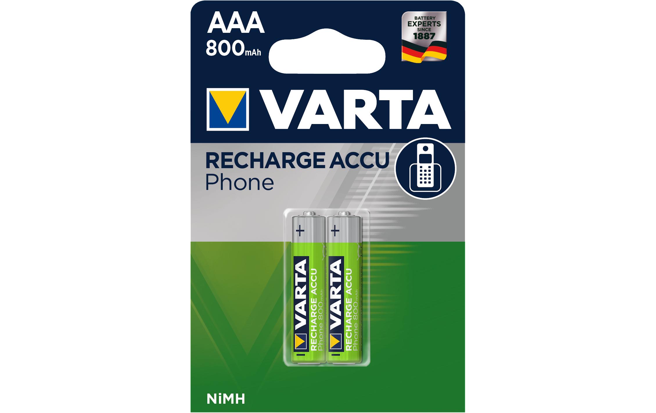 Varta Akku 2x AAA 800 mAh 800 mAh