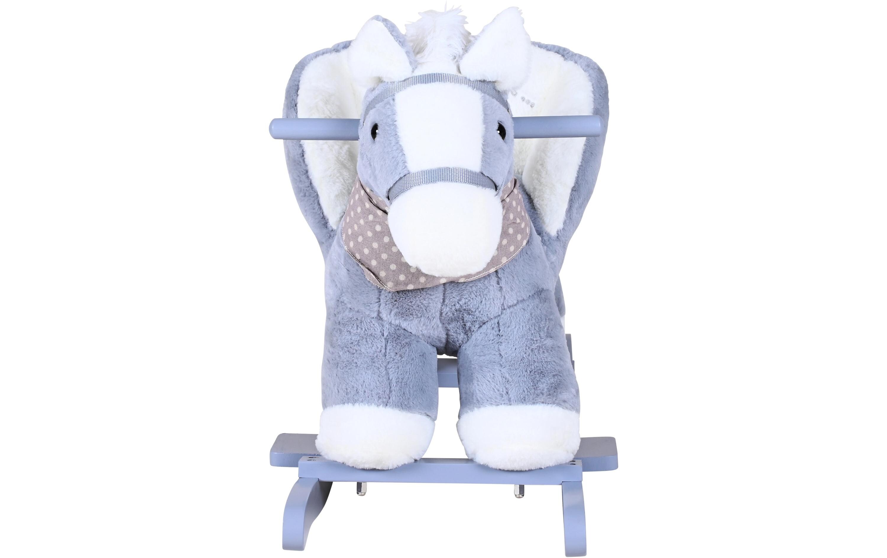 Knorrtoys Schaukeltier Pferd Grau/Weiss