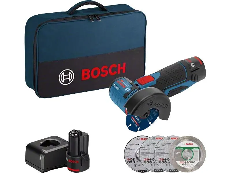 Bosch Professional Winkelschleifer GWS 12 V-76 Set Bosch Professional Winkelschleifer GWS 12 V-76 Set