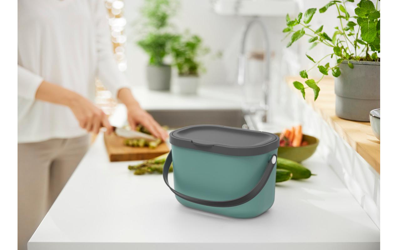 Rotho Komposteimer Albula 3.2 l, Mistletoe grün