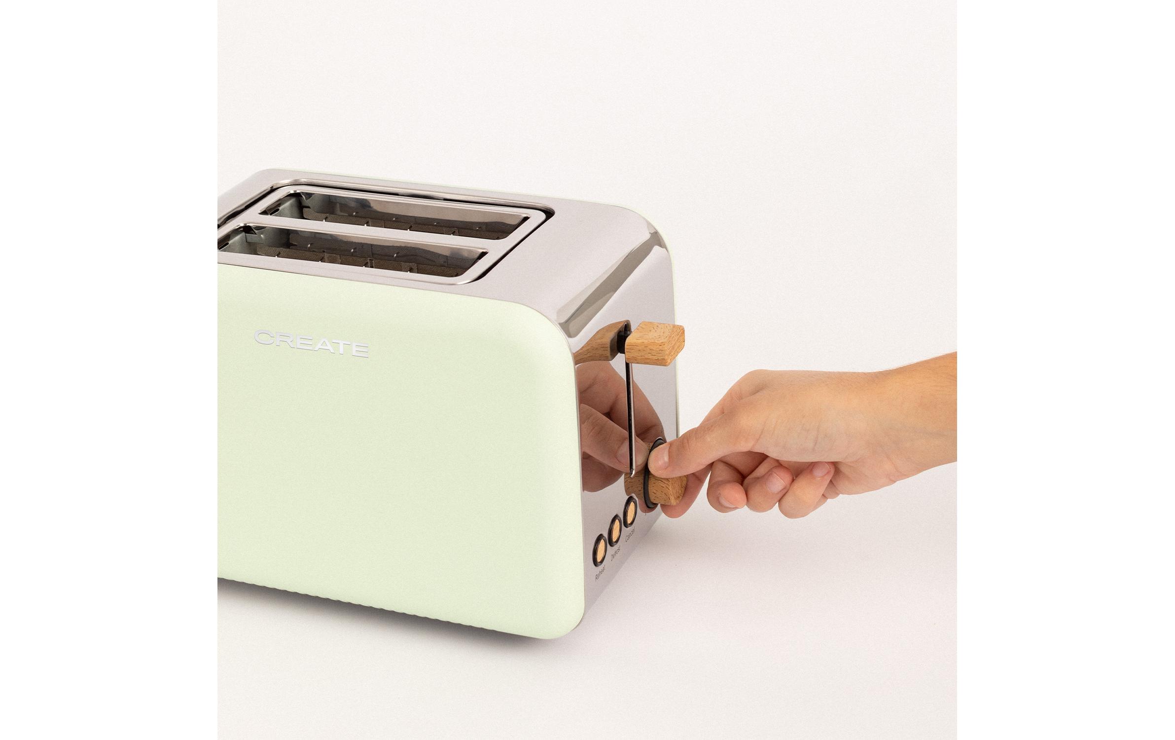 Create Toaster Retro Pastelgrün