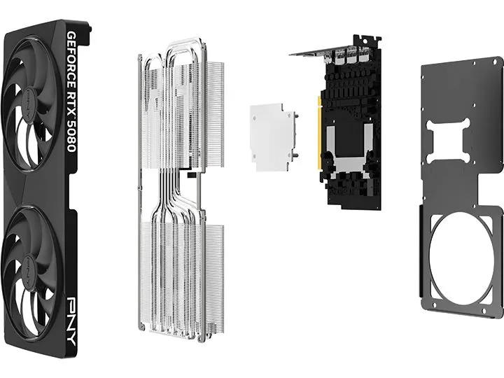 PNY GeForce RTX 5080 Slim OC Dual Fan 16 GB GDDR7 DLSS 4