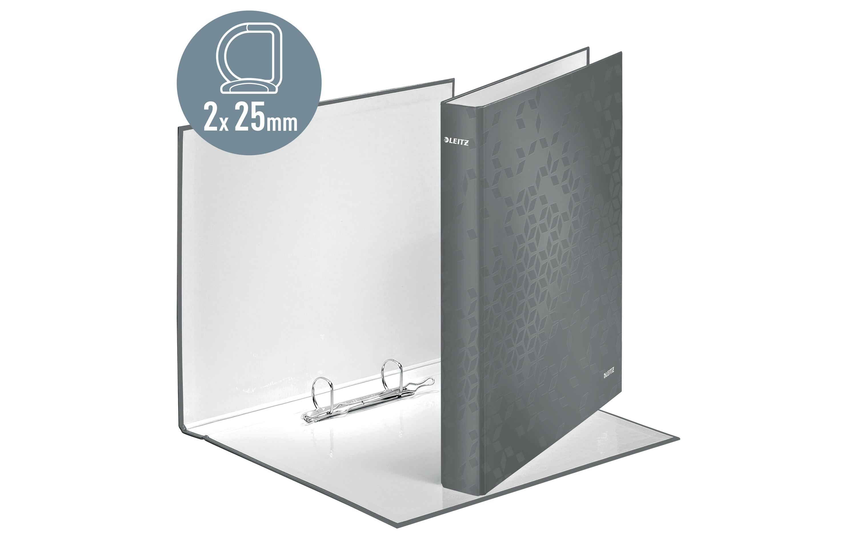 Leitz Ringbuch WOW A4, 2.5 cm, Rot