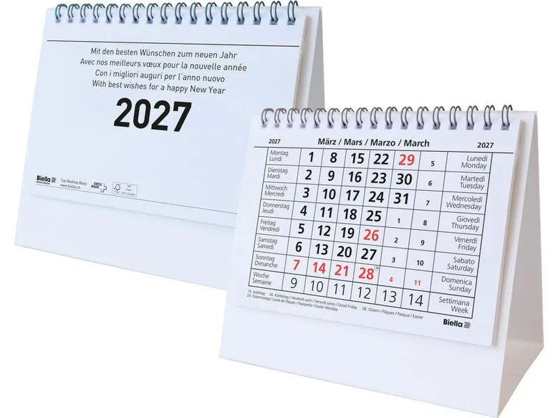 Biella Pultkalender Desktop Basic Biella Pultkalender Desktop Basic