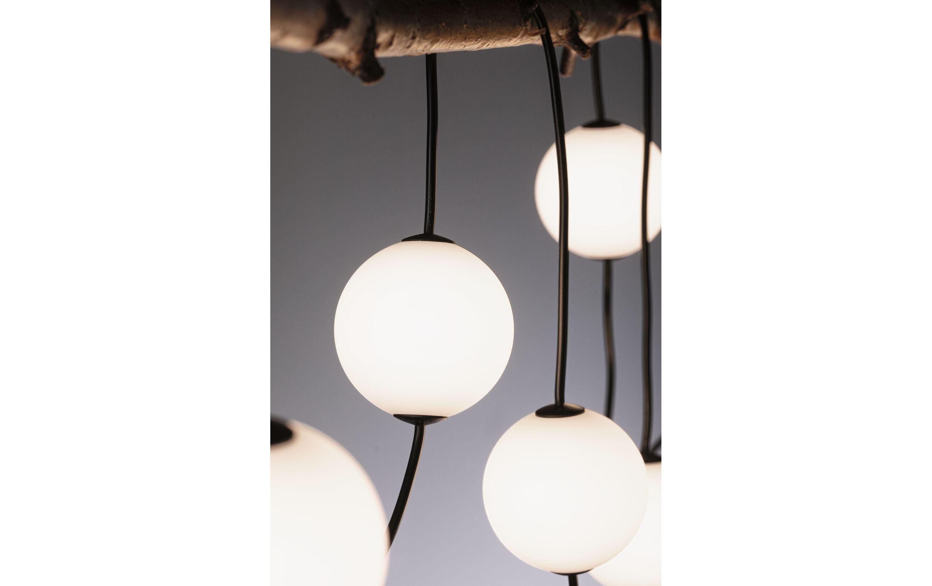 Paulmann LED Lichterkette Plug & Shine Naima 1.71 m, WW, Schwarz