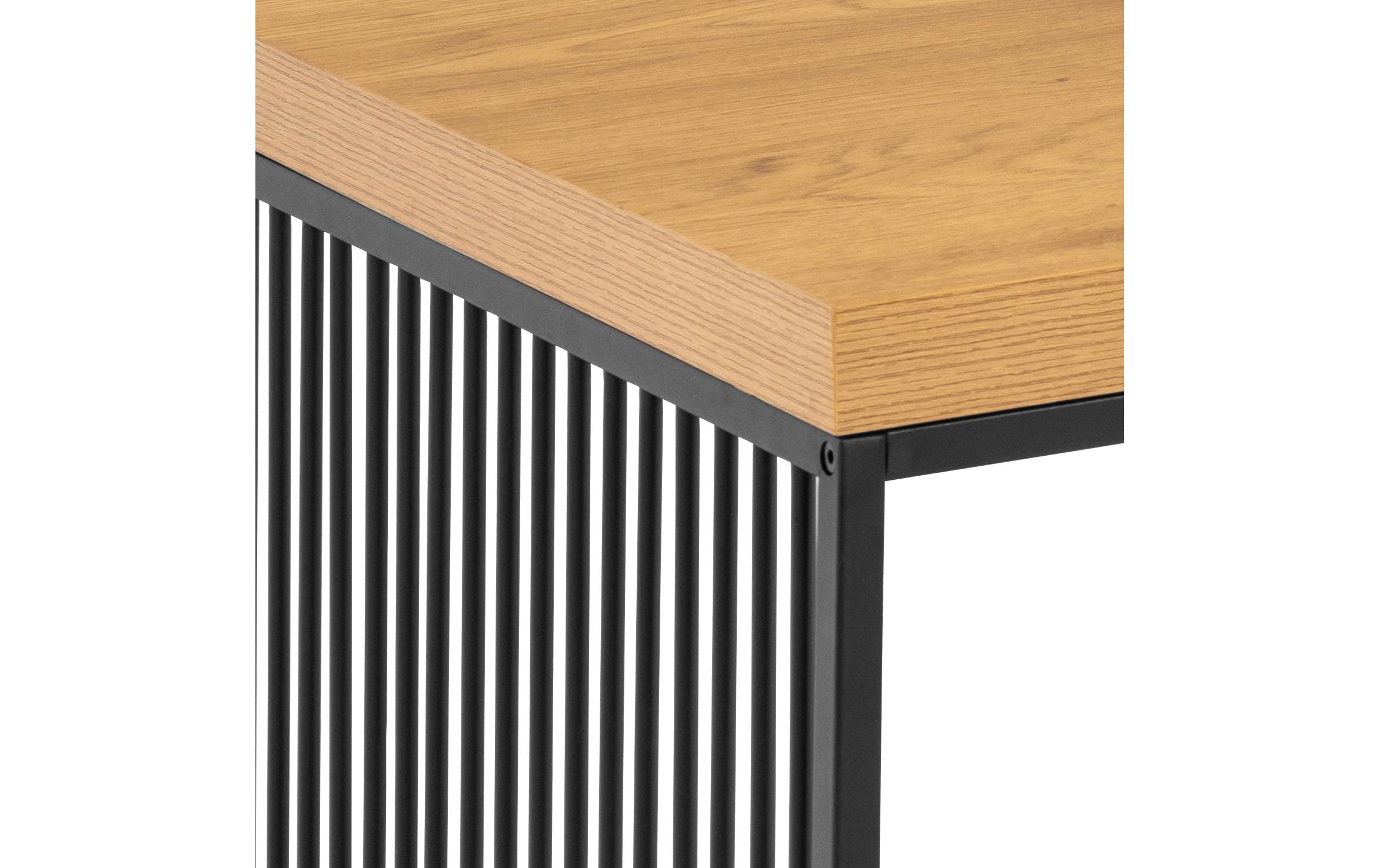 AC Design Couchtisch Strington 120 x 60 x 42 cm, Braun/Schwarz