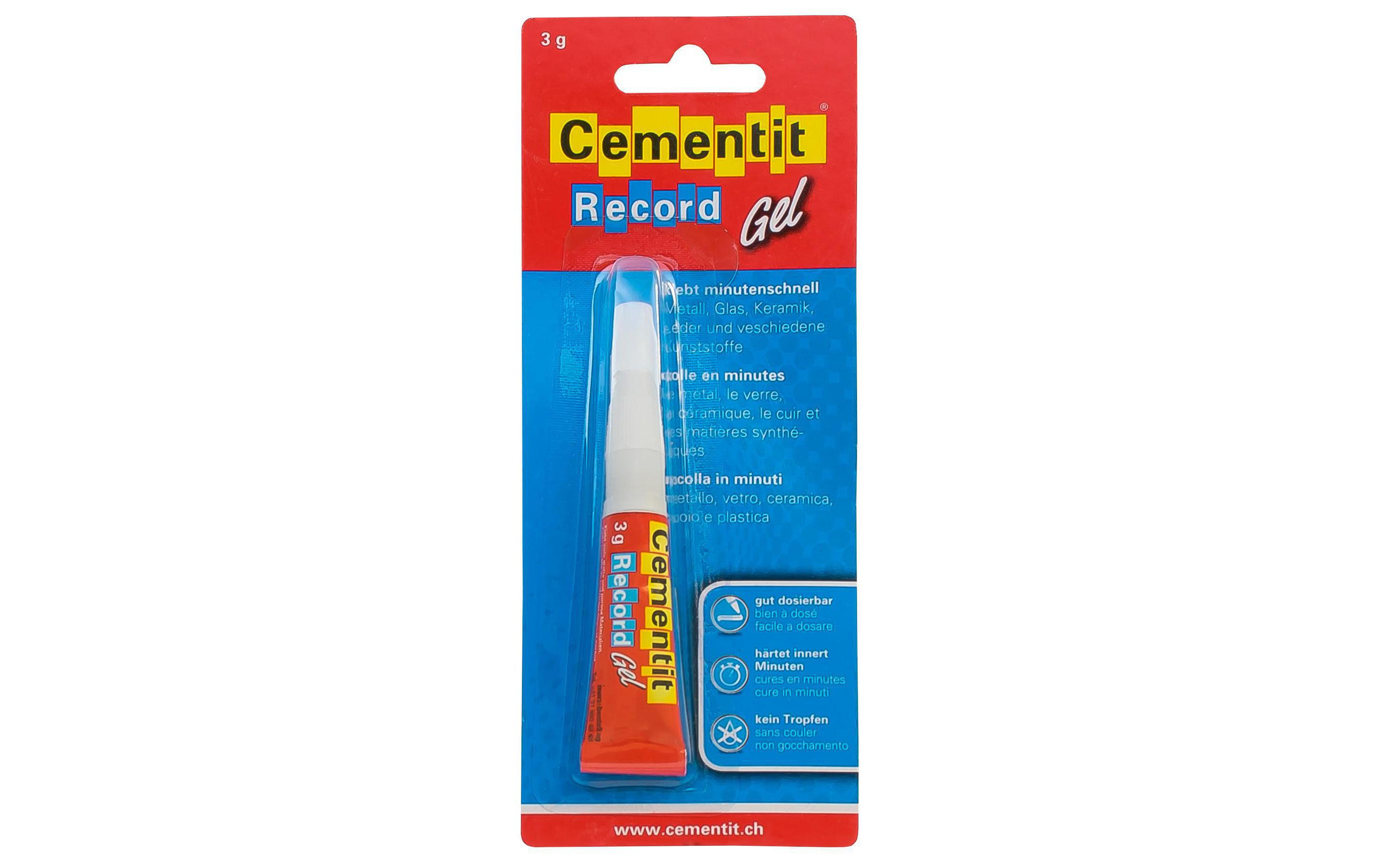 Cementit Alleskleber KlebRecord Gel 1 Stück, Transparent Cementit Alleskleber KlebRecord Gel 1 Stück, Transparent