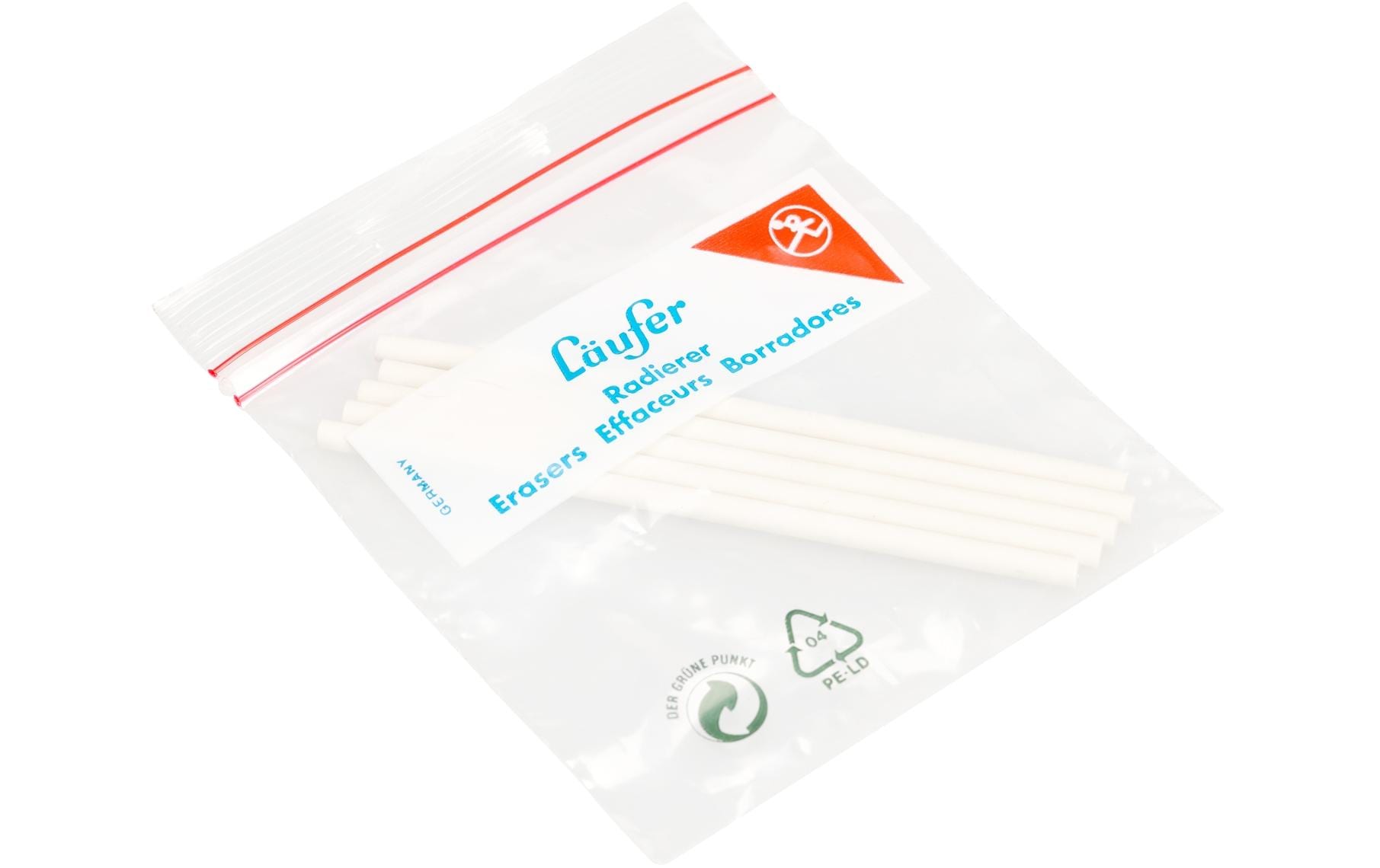 Läufer Ersatzradiergummi 5 Stück, Weiss