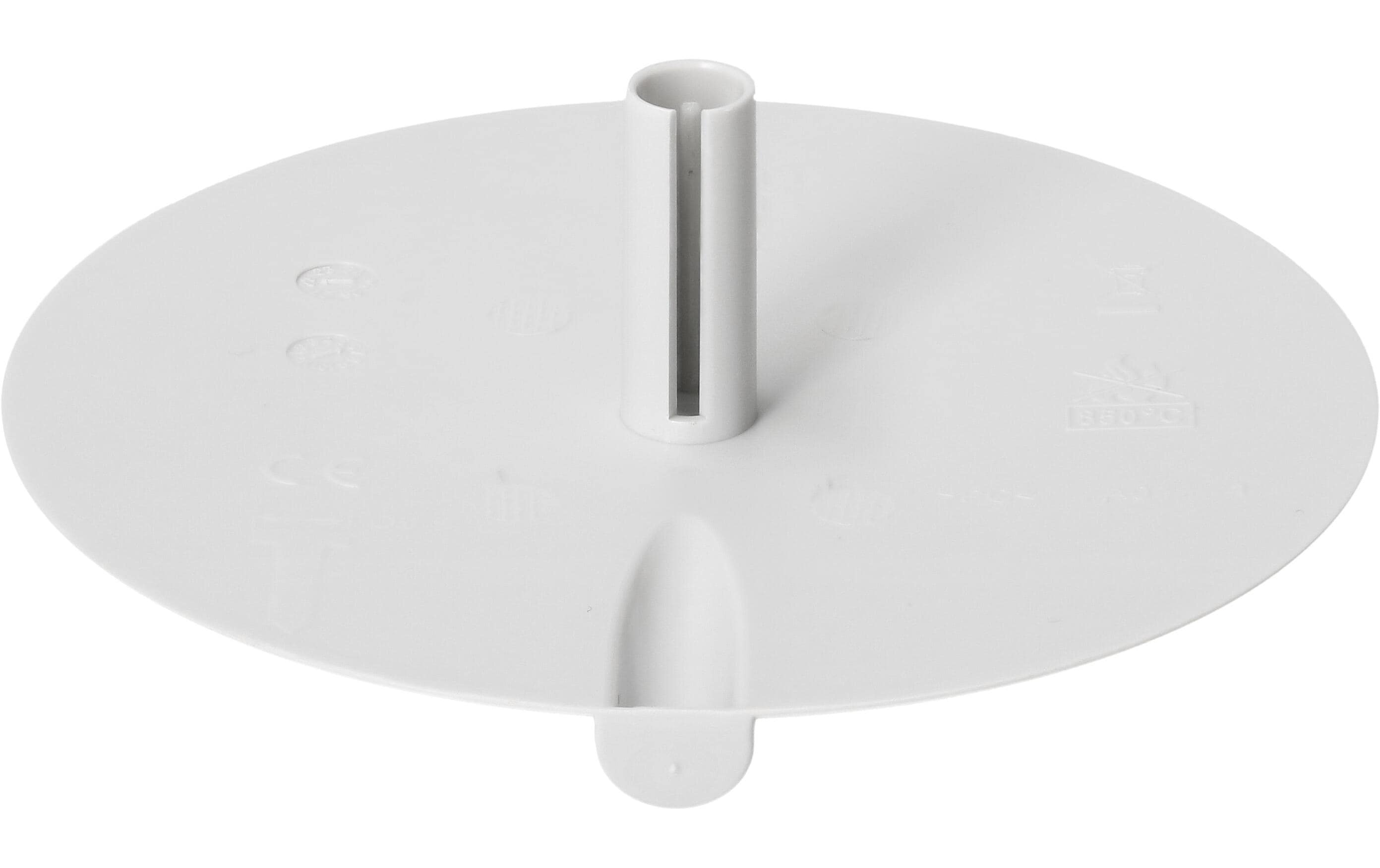 Max Hauri Deckenrosette Rund, Flach, Federbügel, Kabeleinführung