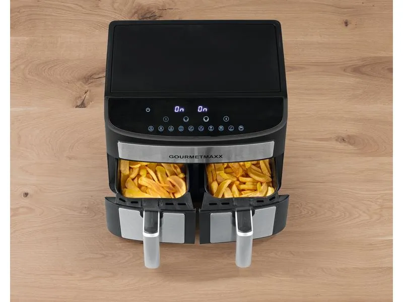 GOURMETmaxx Heissluft-Fritteuse Digital 7l Schwarz/Silber GOURMETmaxx Heissluft-Fritteuse Digital 7l Schwarz/Silber