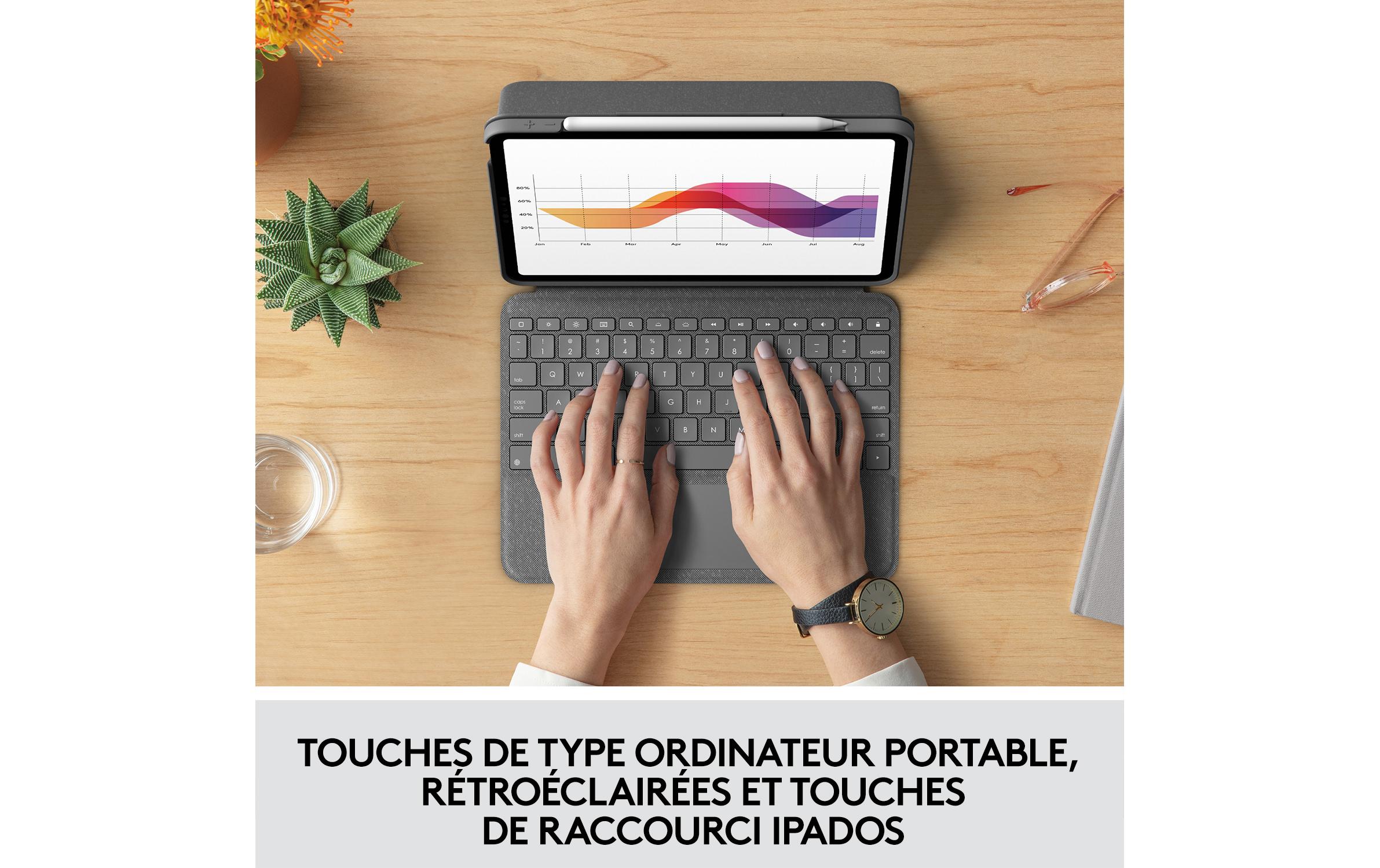 Logitech Tablet Tastatur Cover Folio Touch iPad Air (4. & 5. Gen)