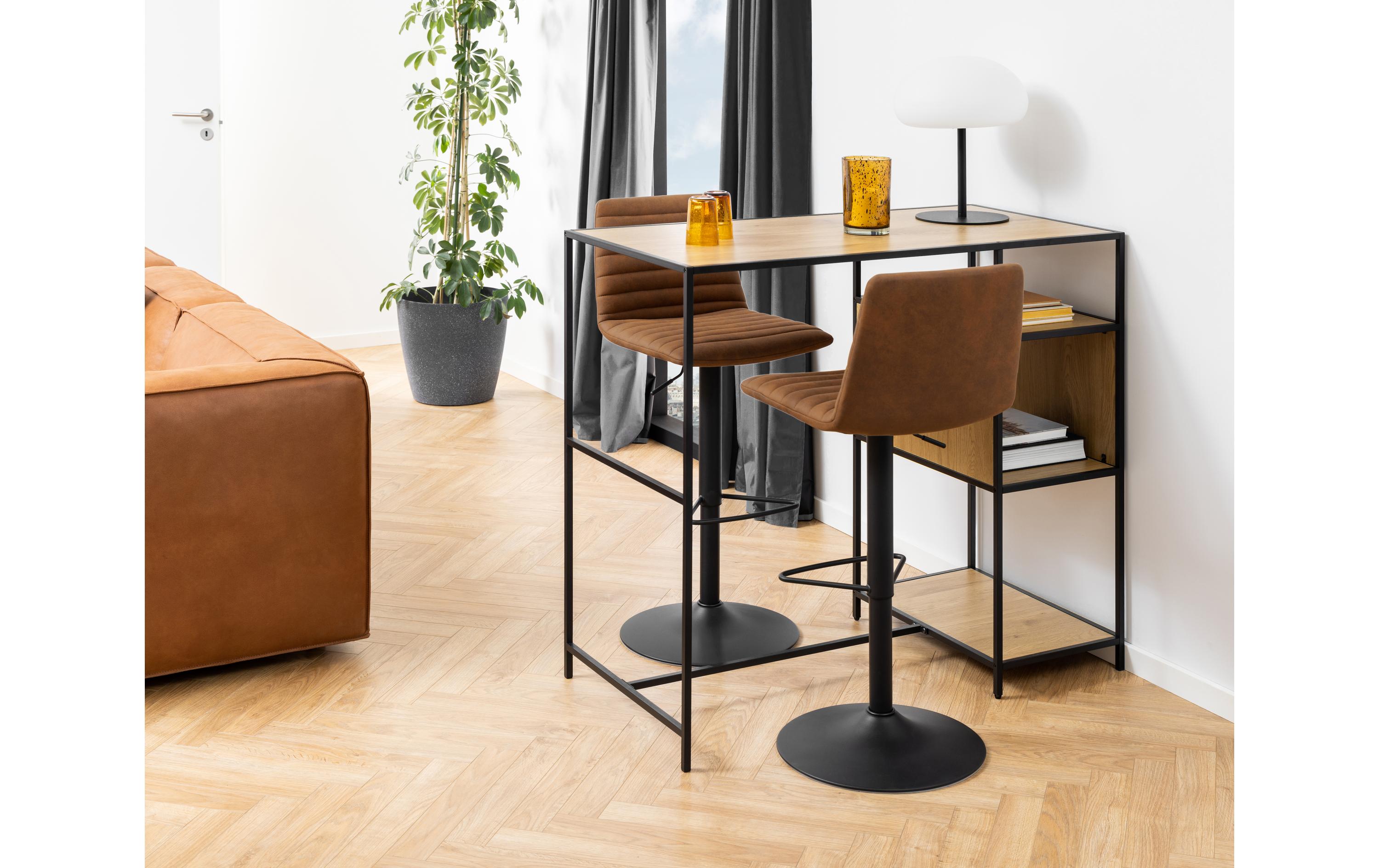 AC Design Barhocker Kimmy, 2 Stück, 50 x 110.5 cm, Camel