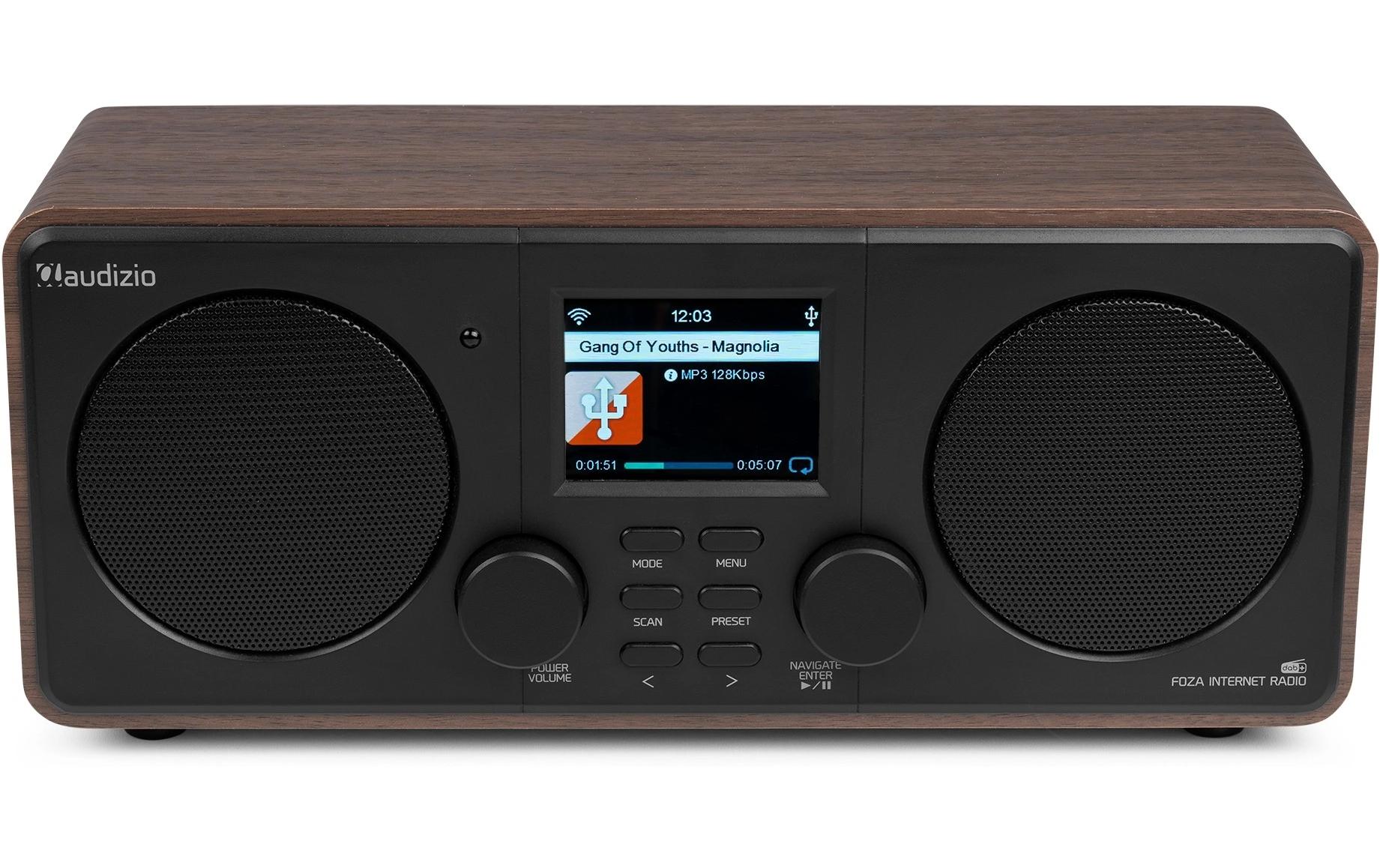 Audizio DAB+ Radio Foza Braun/Schwarz