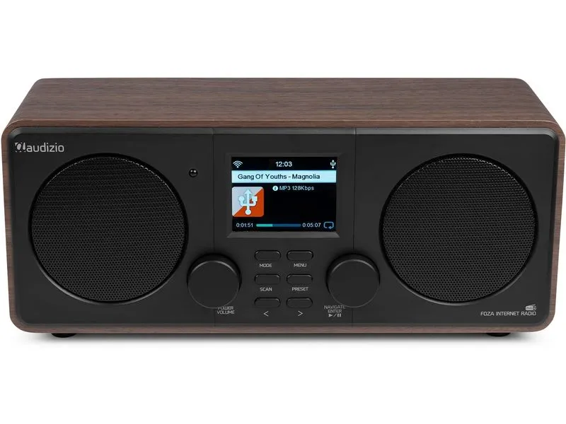 Audizio DAB+ Radio Foza Braun/Schwarz Audizio DAB+ Radio Foza Braun/Schwarz