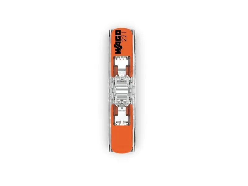 WAGO Durchgangsklemme mit Hebel, 0.2 - 4 mm², 2-fach, 60 Stück