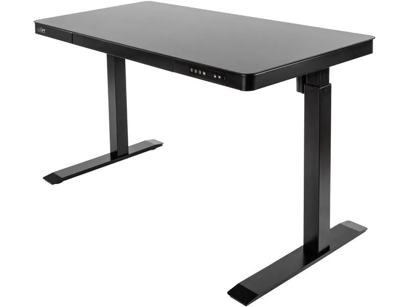 seville classics Stehtisch Airlift 1.2 x 0.6 m, Schwarz