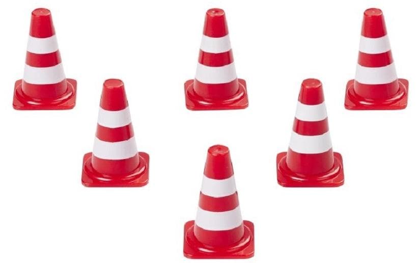 HobbyFun Mini-Utensilien Pylonen Rot/Weiss