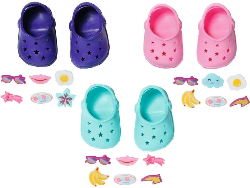 Baby Born Puppenkleidung Schuhe mit Pins assortiert