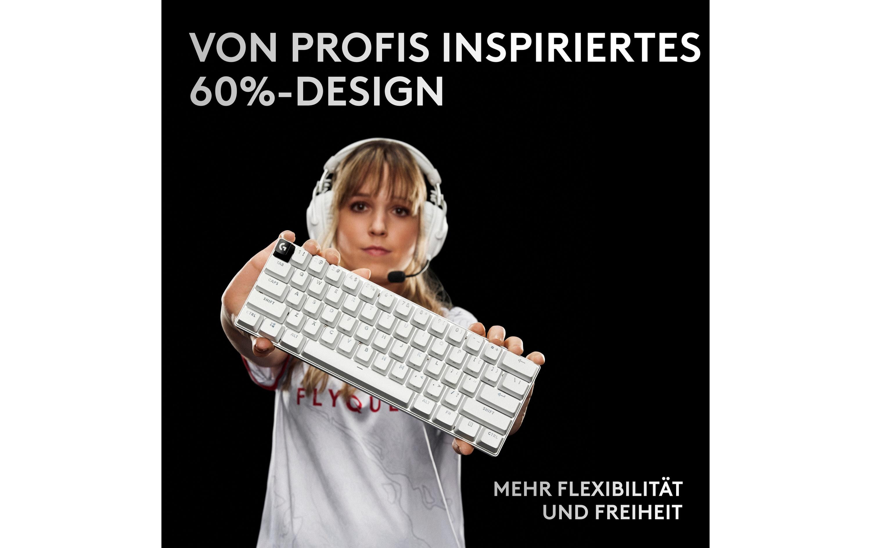 Logitech Gaming-Tastatur Pro X 60 Lightspeed White