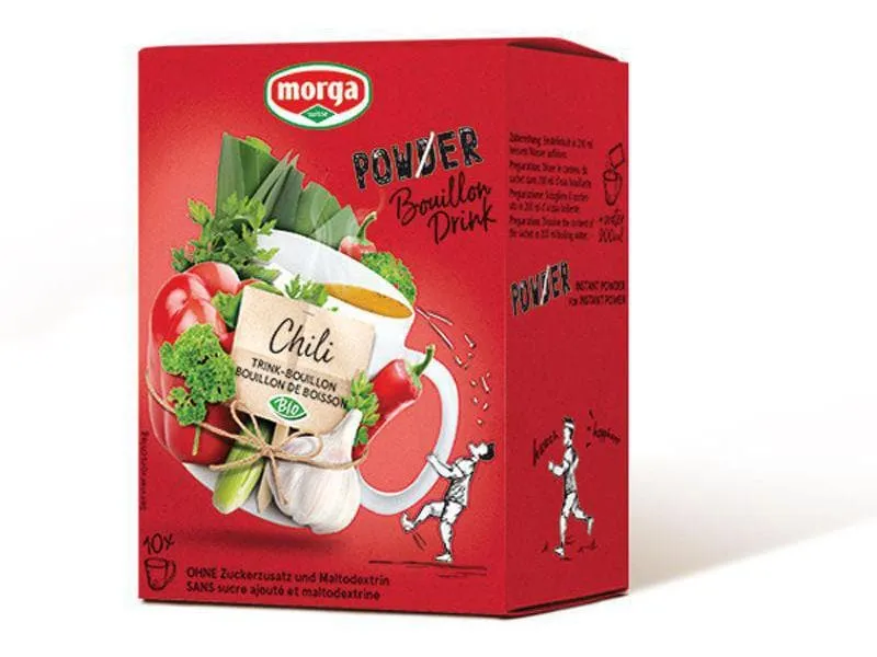 Morga PowerPowder BouillonDrink Chili Bio 10 x 4 g