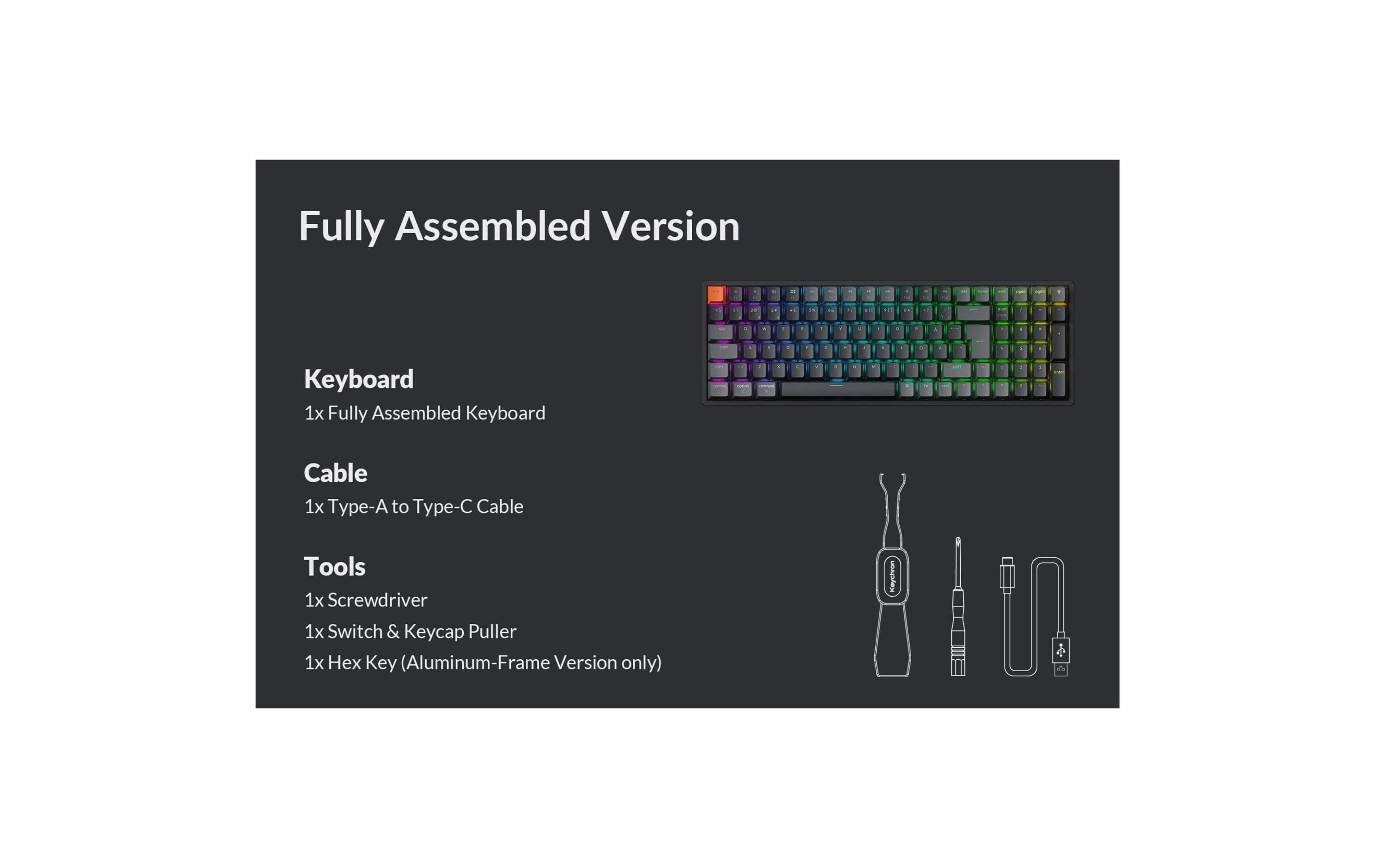 Keychron Gaming-Tastatur K4 QMK Version 3 Red Switch