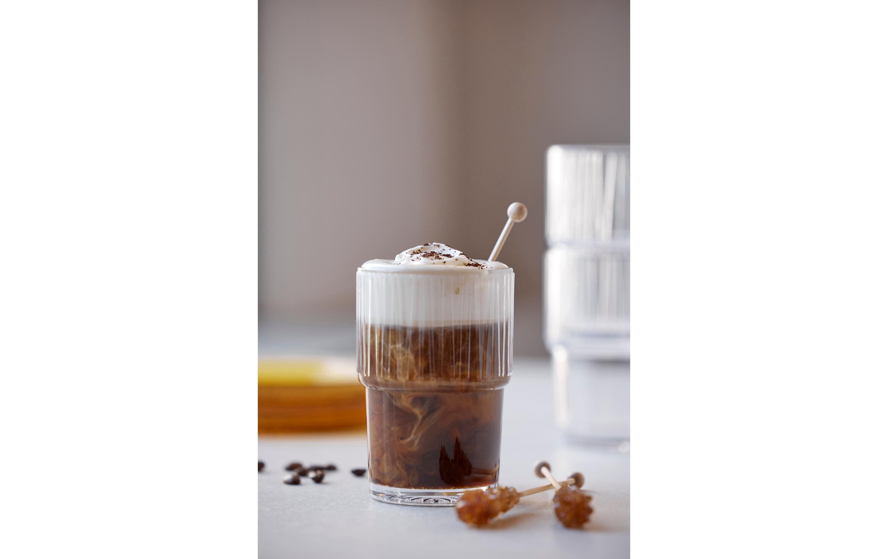 Bitz Latte Macchiato Becher Kusintha 380 ml, 4 Stück, Transparent