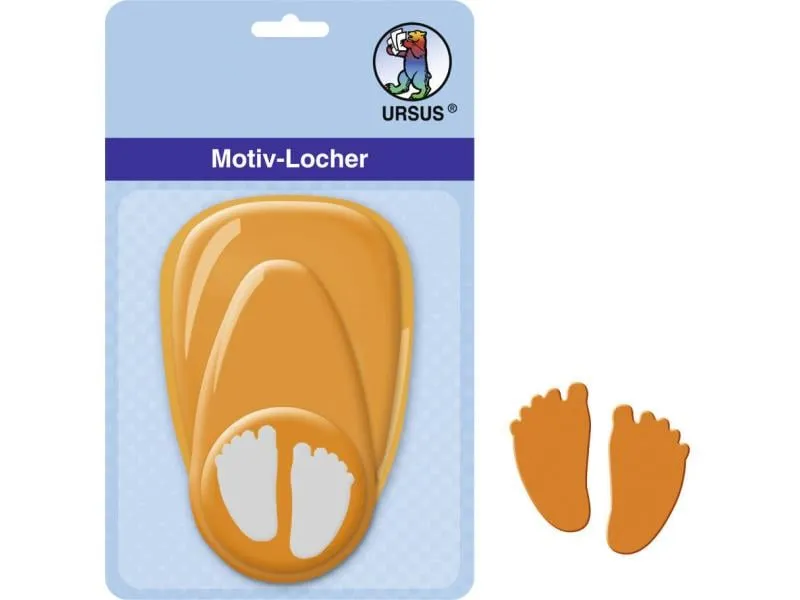 URSUS Motivstanzer Baby-Füsse mittel, 2.54 cm URSUS Motivstanzer Baby-Füsse mittel, 2.54 cm