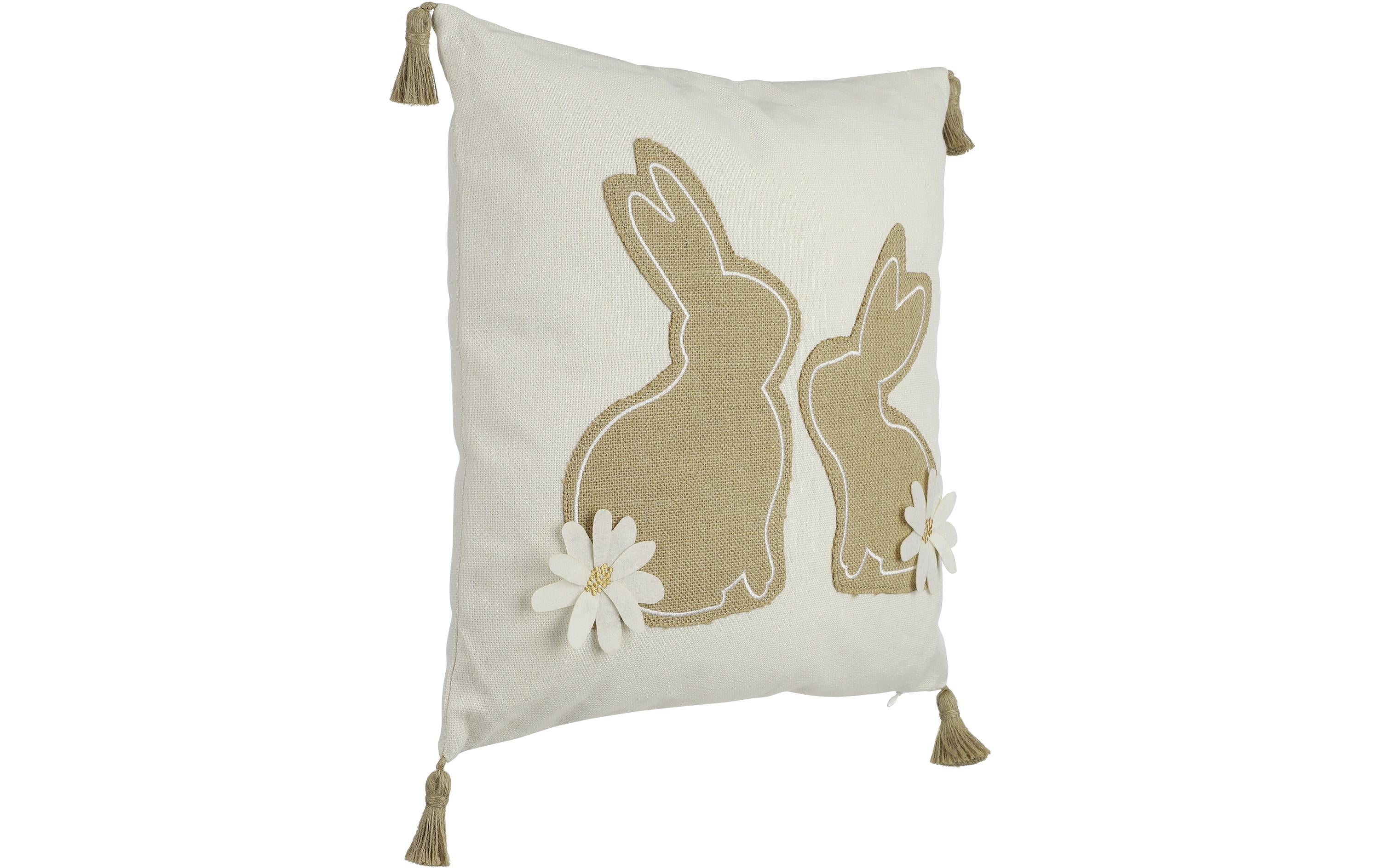 EGLO Kissen Chevery 45 cm x 45 cm, Braun/Weiss