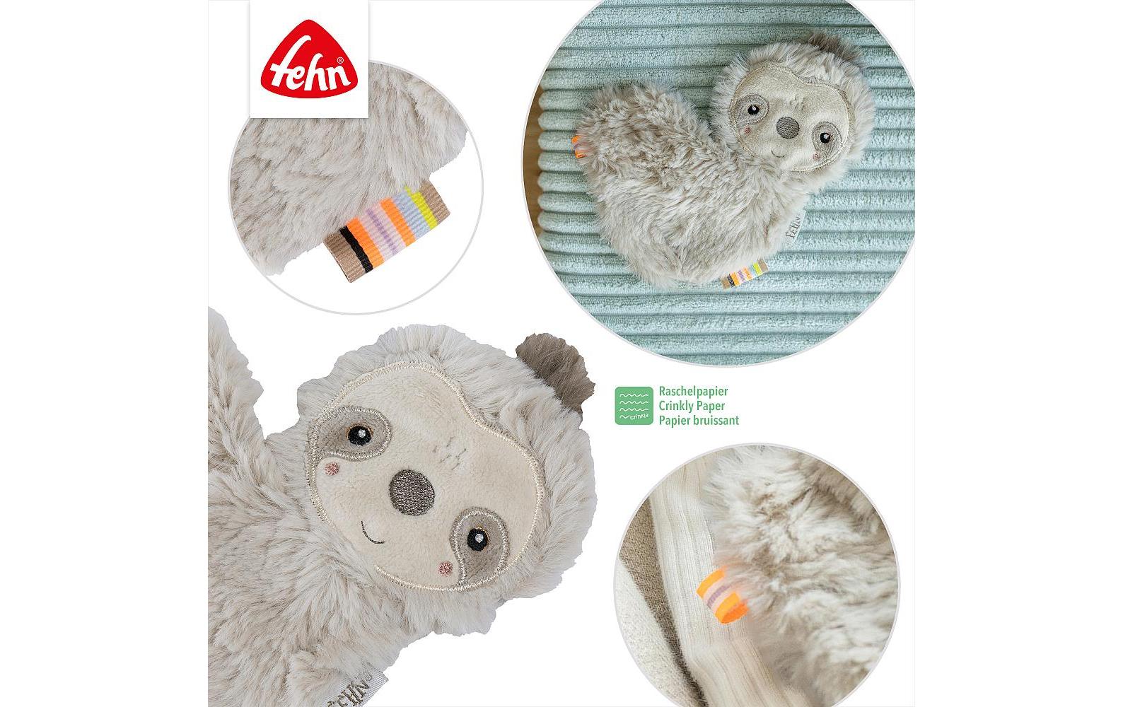 fehn Knister-Faultier Grau/Beige