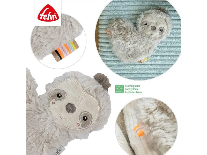 fehn Knister-Faultier Grau/Beige