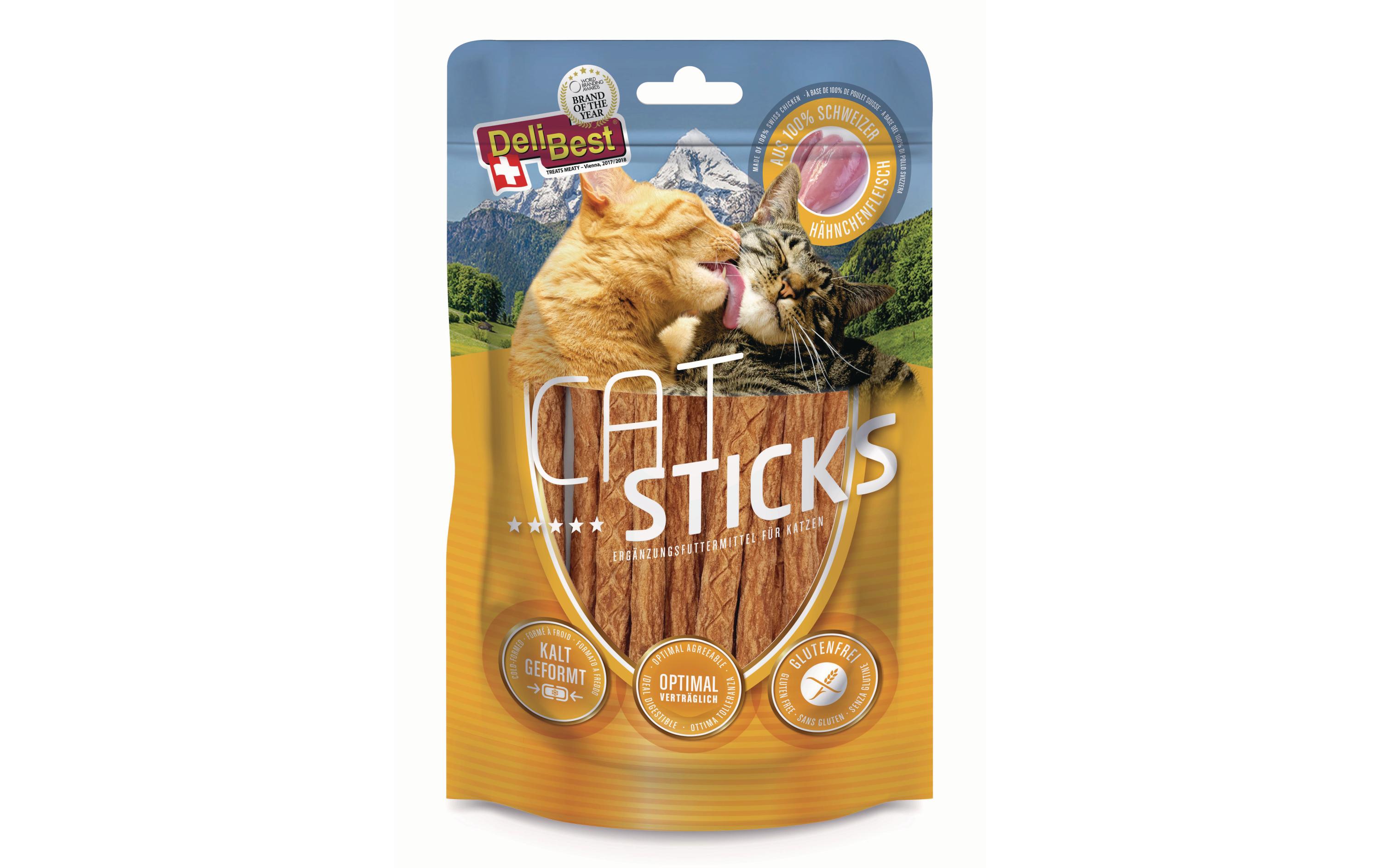 DeliBest Cat Sticks aus Schweizer Hähnchenfleisch, 50 g DeliBest Cat Sticks aus Schweizer Hähnchenfleisch, 50 g