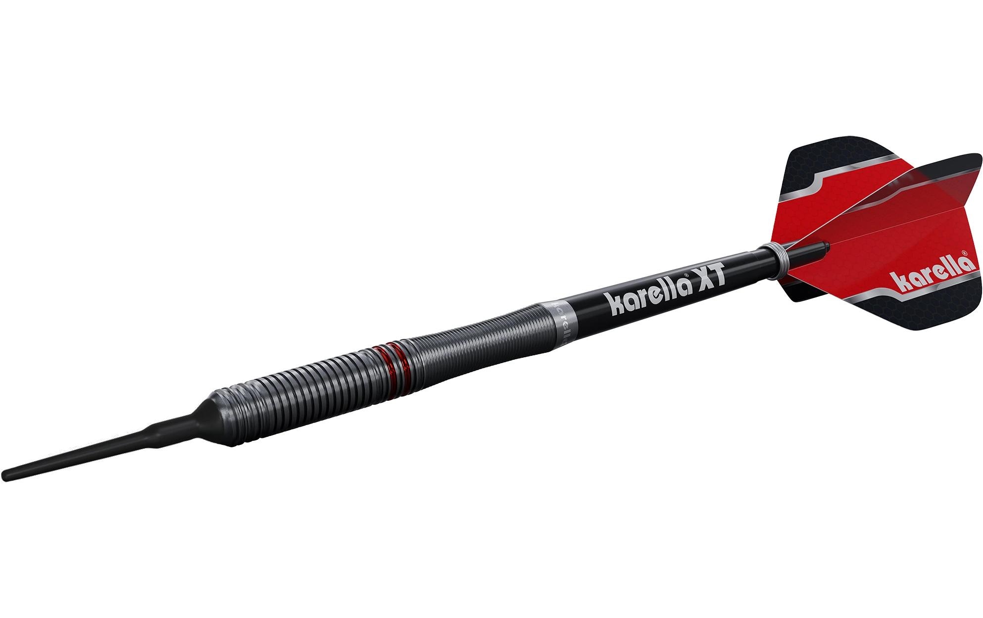 Karella Dartpfeile Softdart Fighter 18g, 3 Stück – Schwarz Karella Dartpfeile Softdart Fighter 18g, 3 Stück – Schwarz