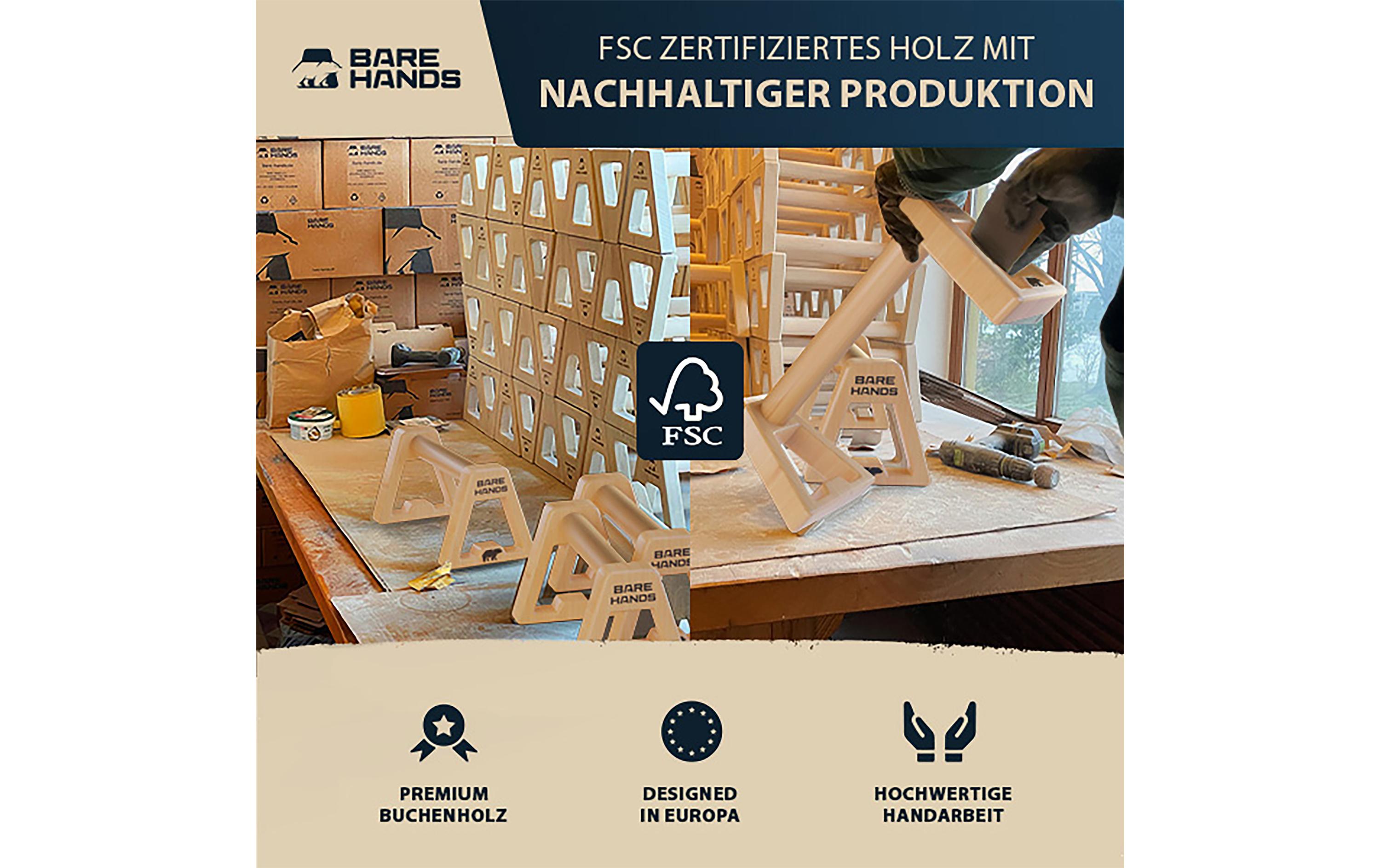 Bare Hands Liegestützgriffe Gr. M