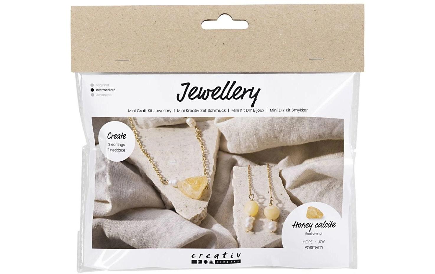 Creativ Company Schmuck Bastelset Halskette und Ohrringe aus Honigkalzit Creativ Company Schmuck Bastelset Halskette und Ohrringe aus Honigkalzit