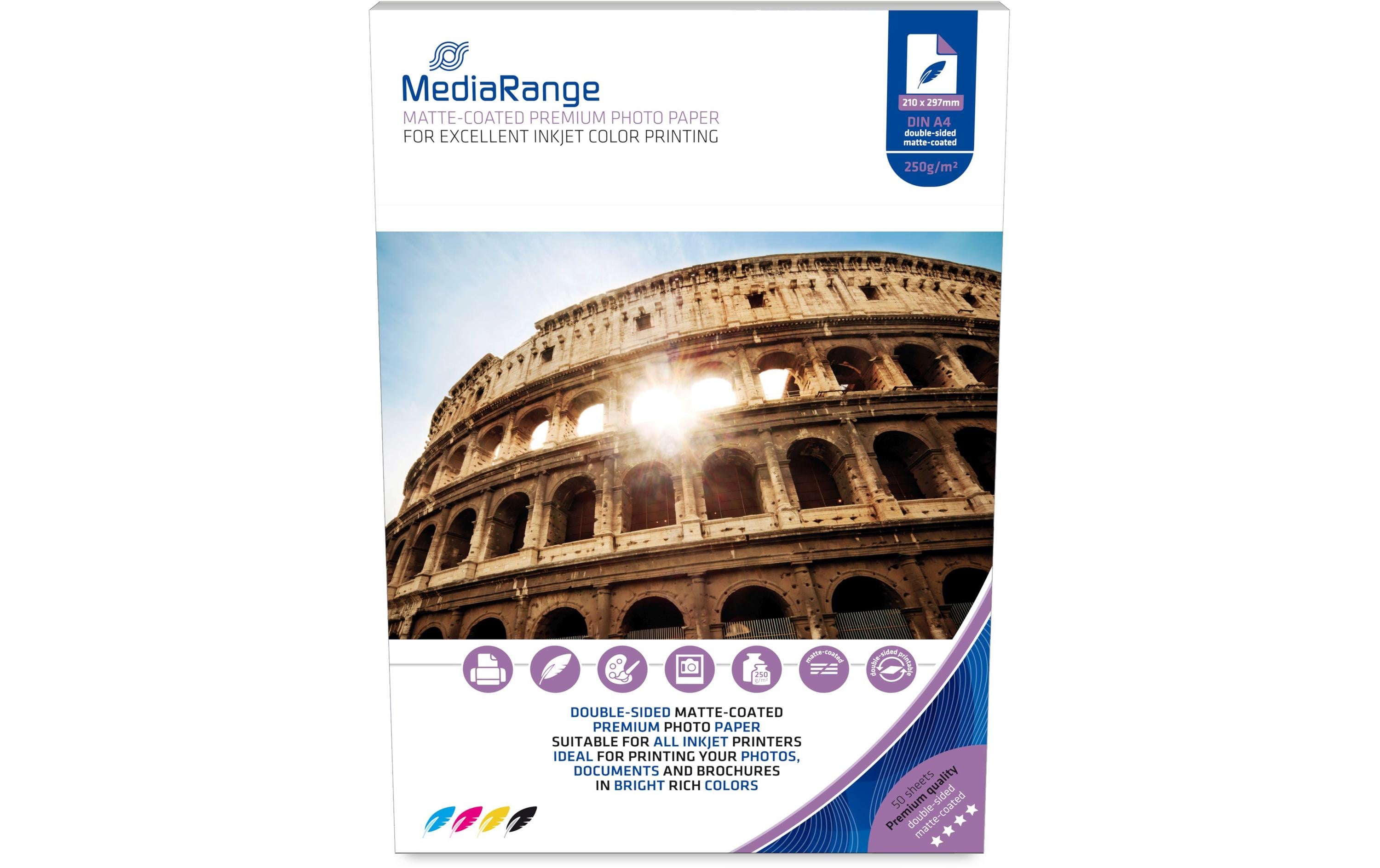 MediaRange Fotopapier A4 250 g/m² 50 Stück MediaRange Fotopapier A4 250 g/m² 50 Stück