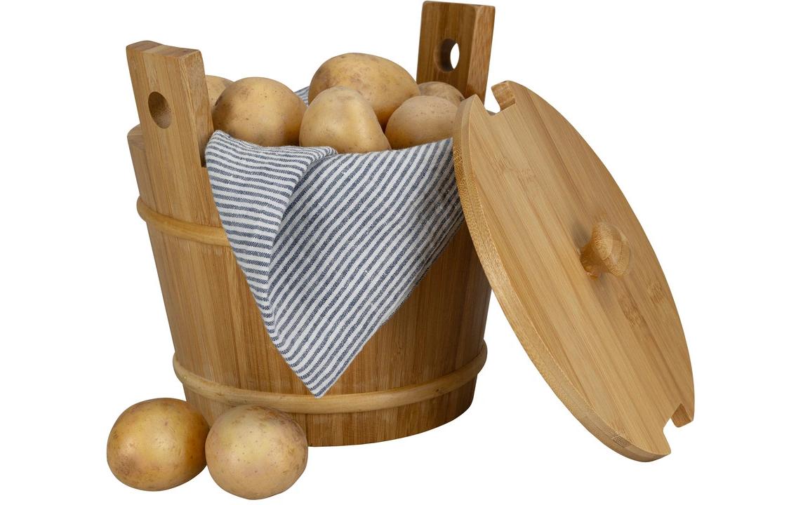 Nouvel Kartoffelkorb Melchterli, 20 x 22 x 19.5 cm, Holz