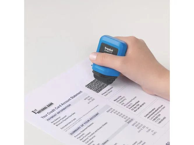 Trodat Stempel ID Protector Blau / Schwarz