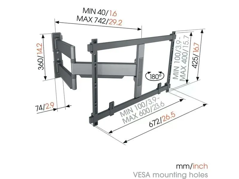 Vogel's Wandhalterung TVM 5845 - Schwarz Vogel's Wandhalterung TVM 5845 - Schwarz