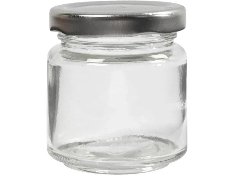 Creativ Company Glas mit Deckel 100 ml 12 Stück