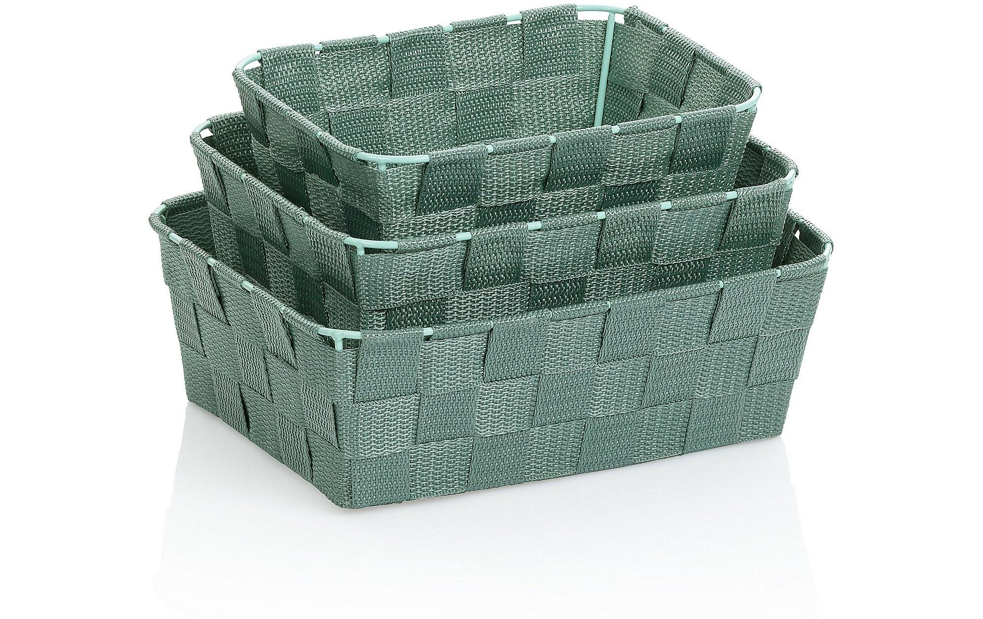 Kela Bad-Utensilienhalter Alvaro 3-teilig, Lindgrün