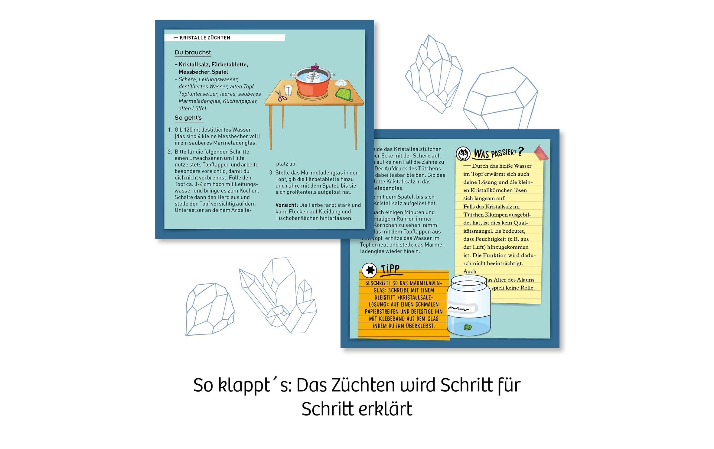 Kosmos Experimentierkasten Grüne Kristalle selbst züchten