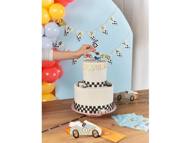 Partydeco Kerze Auto 2-3 cm, Mehrfarbig Partydeco Kerze Auto 2-3 cm, Mehrfarbig