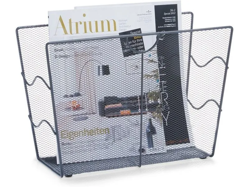 Zeller Present Zeitungsständer Zeitungsständer Mesh anthr. Anthrazit