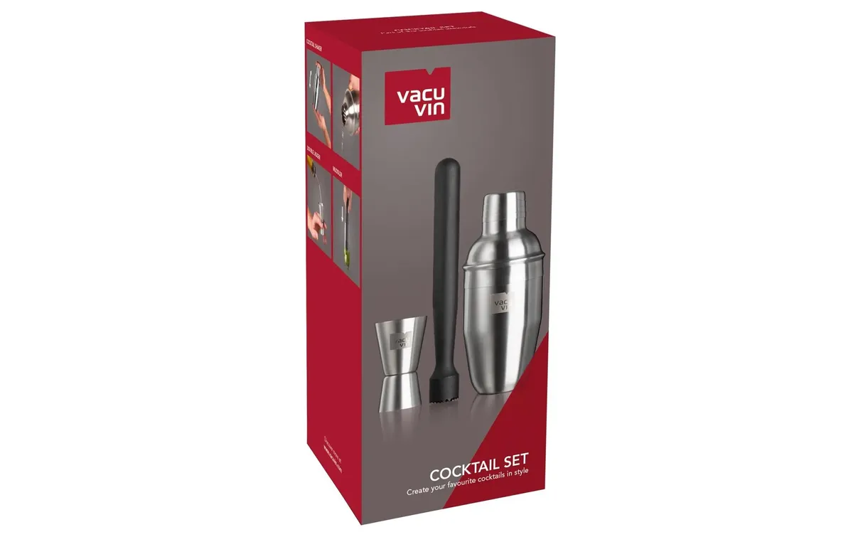 Vacuvin Drink Mixer Set 0.35 l, Silber Vacuvin Drink Mixer Set 0.35 l, Silber
