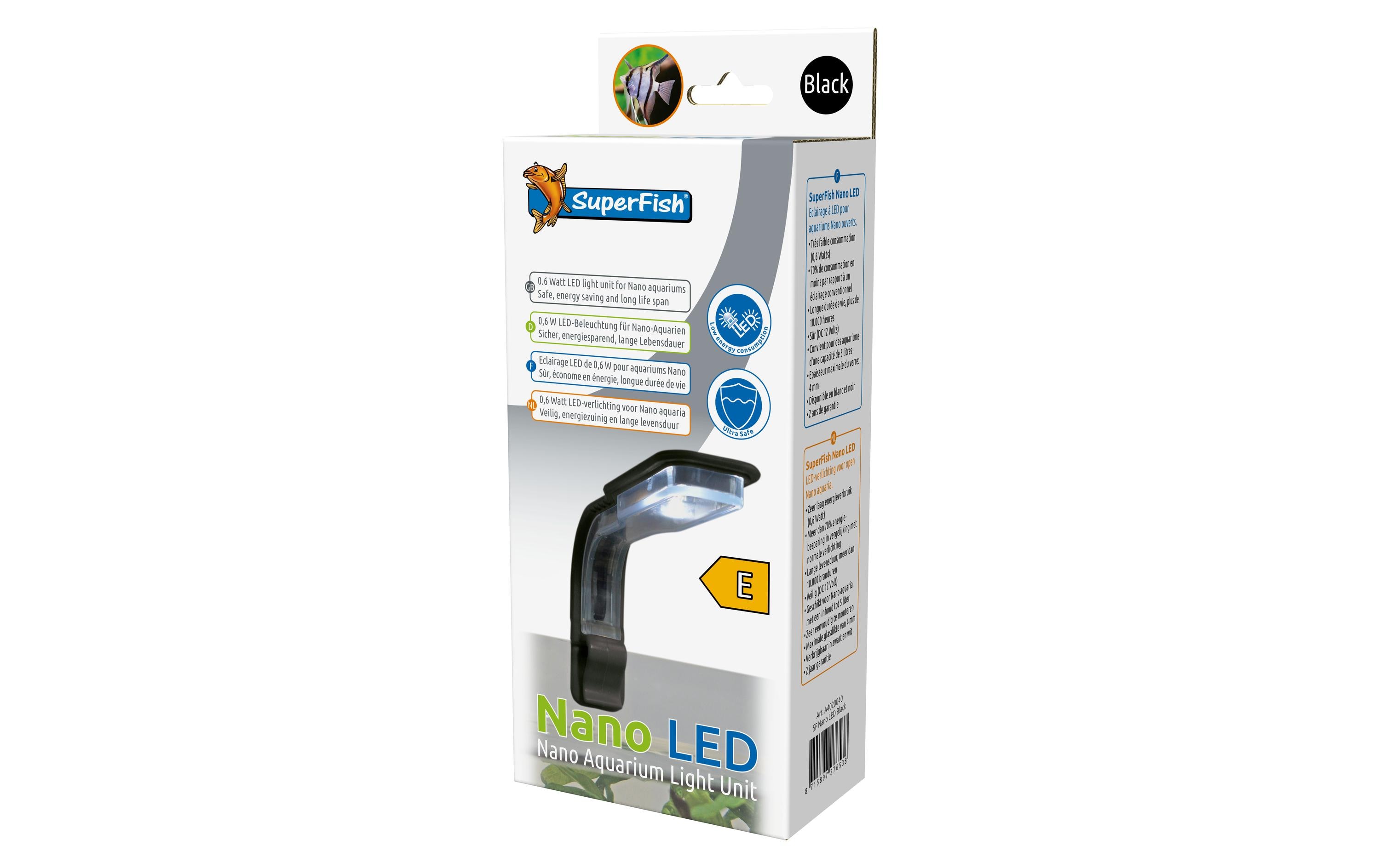 SuperFish Aquarienleuchte Nano Led Schwarz SuperFish Aquarienleuchte Nano Led Schwarz